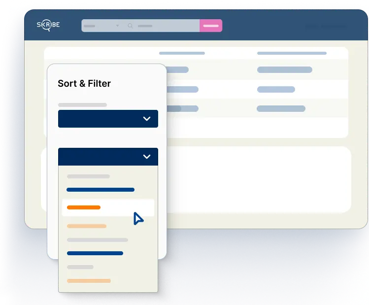 Discover the right journalist using sort and filtering list
