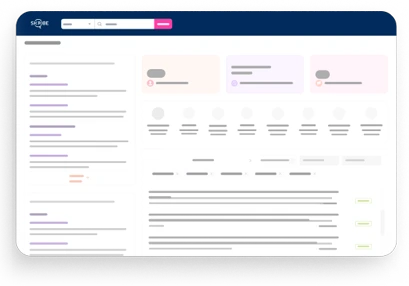 Illustration of Skribe's AI-powered media intelligence dashboard